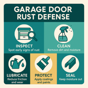 garage door remove rust how to remove rusting
